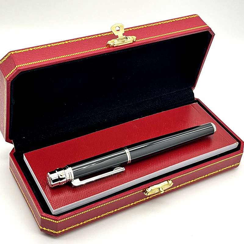 Lanlan CT-Stylo à bille rmatérielle classique, baril en métal 256 avec numéro de série, écriture lisse, papeterie de luxe