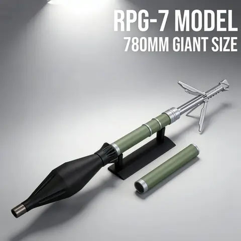 1:1 Scale 3D Printed 780mm RPG7 Model Static Non-Functional Assembly Desktop Decoration Military Enthusiasts Collect Best Gift