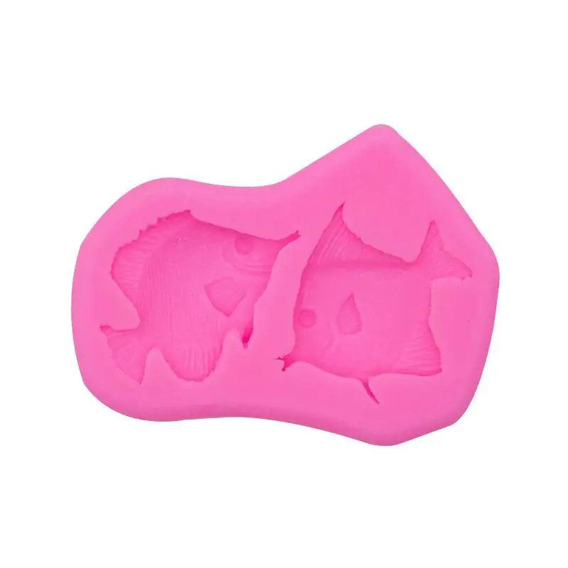 1PC Fishs Silicone Molds Fondant Mold Cake Decorating Tools Candy Chocolate Sugarcraft Gumpaste Mold Baking Tool