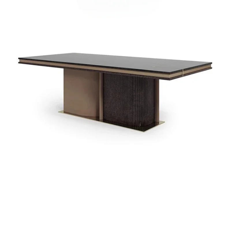 Designer Nordic Style Solid Wood Post-Modern Minimalist Villa Dining Table