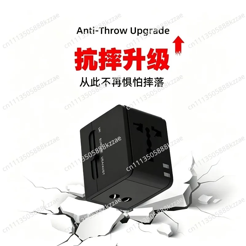 For    Universal Travel Adapter With Dual USB Ports International Multi Plug Wall Charger For Overseas Trip