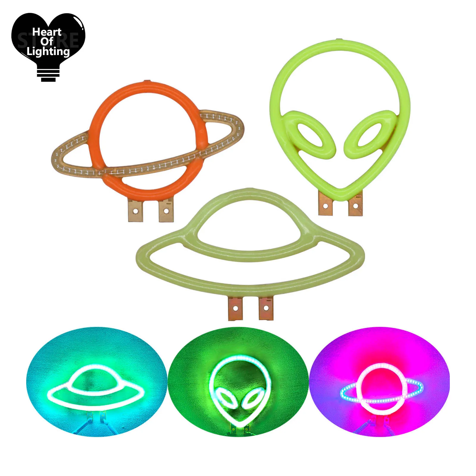 

LED Edison Filament cob LED Filament 3V Alien Planet UFO Diode Christmas Light Holiday Party Decoration LED Filament Bulb Parts