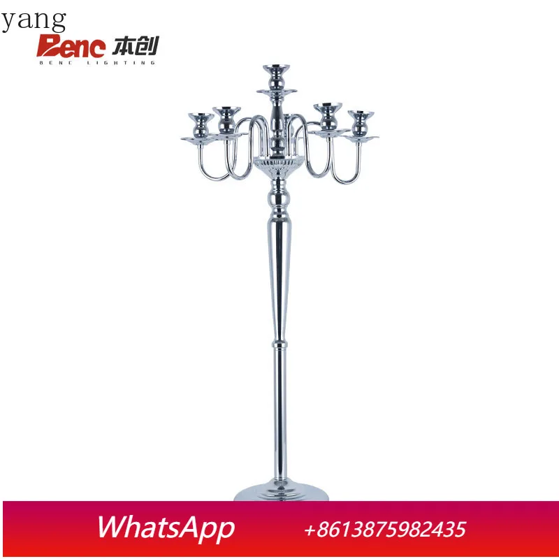 

CX wrought iron metal candle holder floor candle holder wedding scene silver ornament home