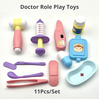 Random 11Pcs Children Learning Educational Role Play Set Plastic Kids Pretend Play House Doctor Toy