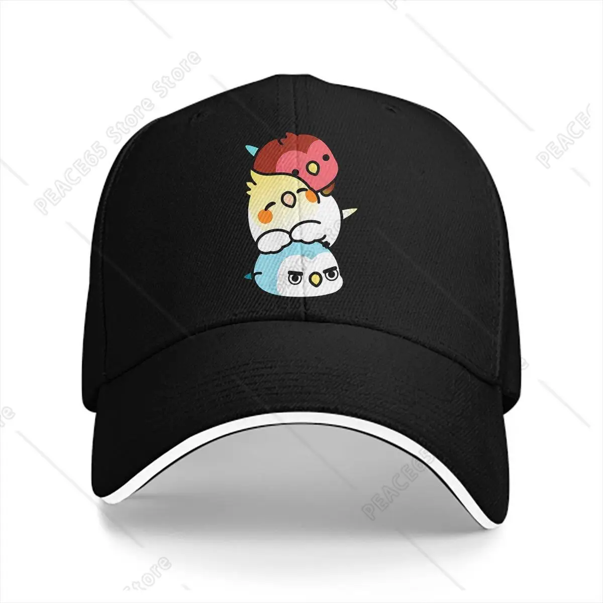 Pure Color Dad Hats Cody And Friends Dango Men'S Hat Sun Visor Baseball Caps Parrot Birds Pet Peaked Cap