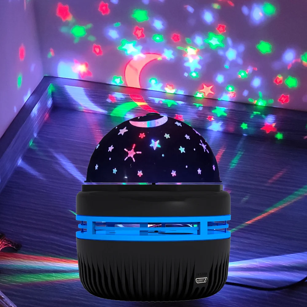 

Mini LED Starry Sky Light Projection Night Light Bedside Bedroom Atmosphere Lamp Rotating Magic Ball Stage Light Projector Lamp