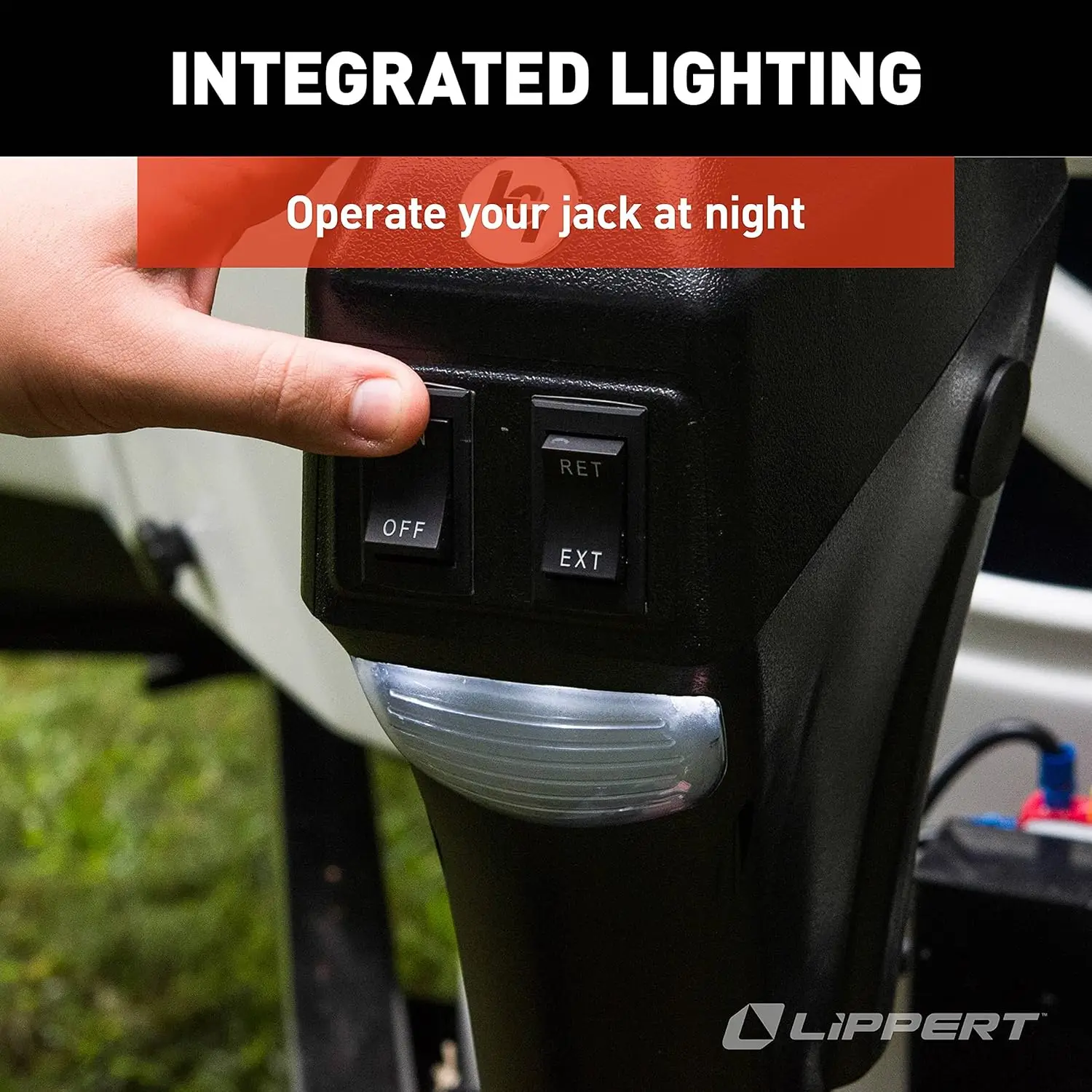 Electric Trailer Jack with 3,500 lbs Capacity, LED Lights, Easy Installation for A-Frame Trailers