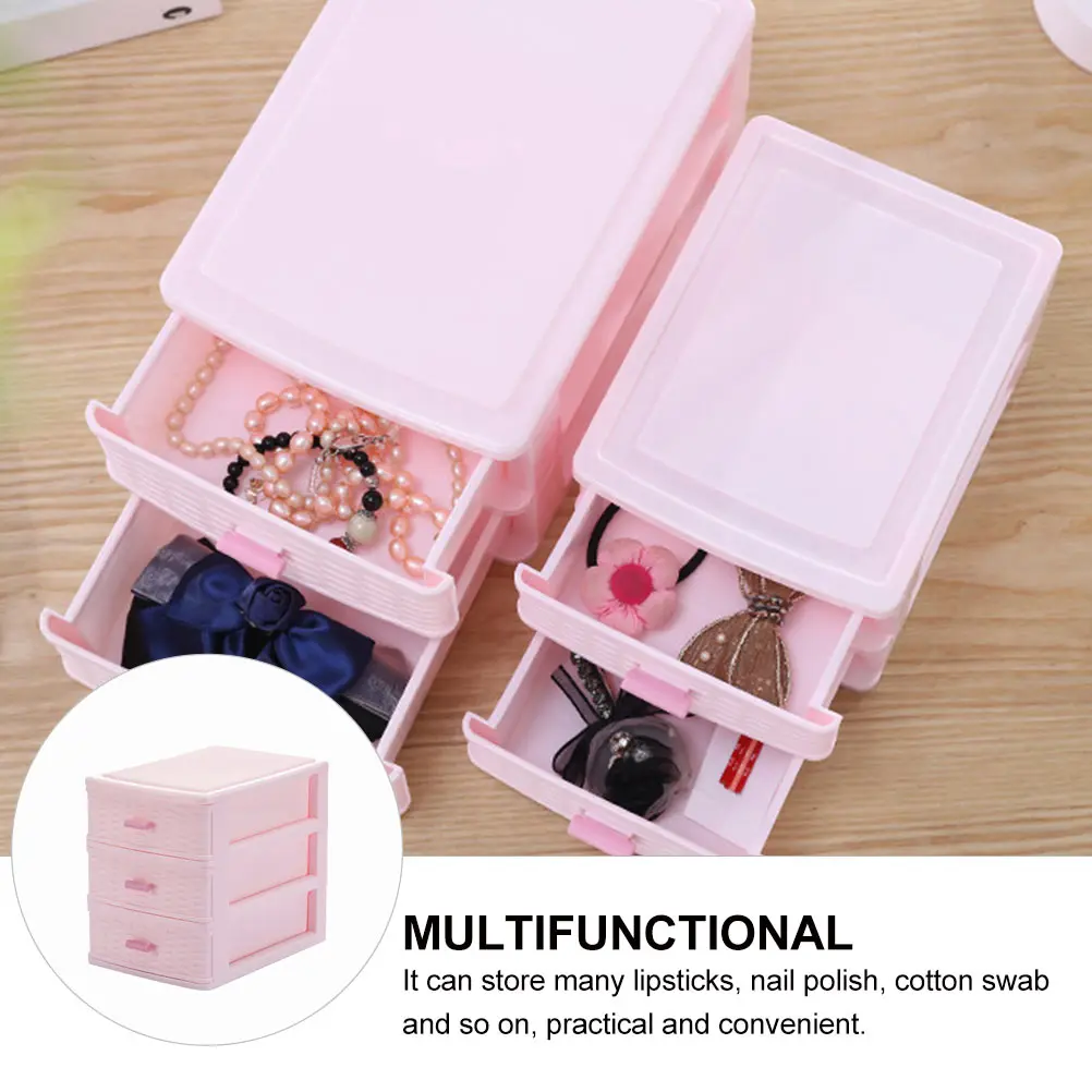 

1pc Drawer Storage Box Desktop Organizer Sturdy Scratch Resistant Lightweight Makeup Case for Lipstick Nail Polish