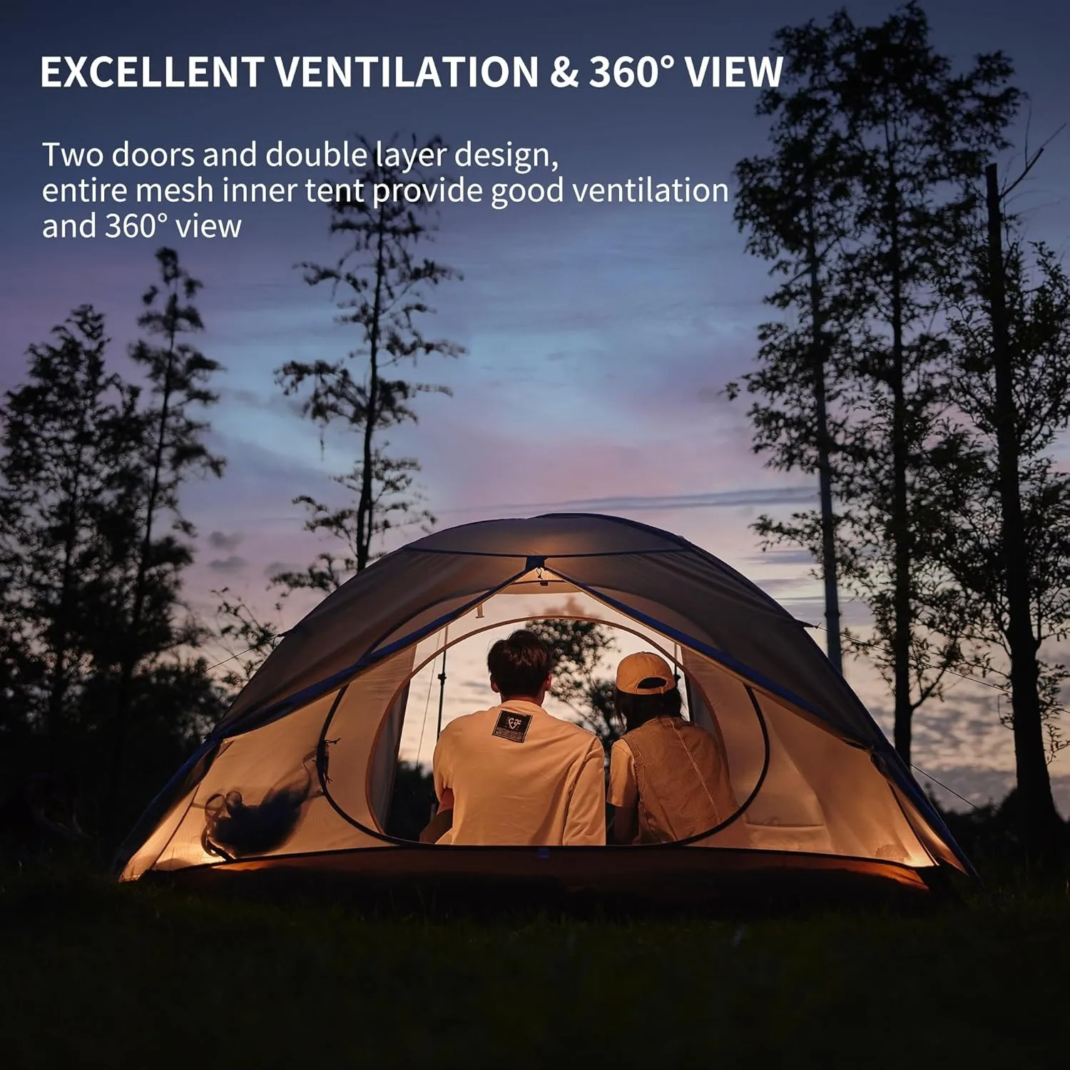 Naturehike Cloud River 2-3 אנשים אוהל תרמילאים עמיד למים, תמונה 3