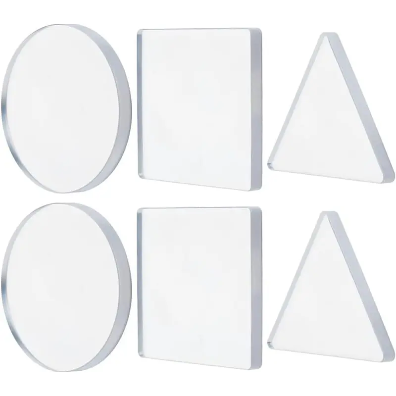 

AB39-6Pcs Monoprinting Print Plates, 2.95Inch Small Gel Printing Plates Printmaking Supplies For Art For Card Making Arts