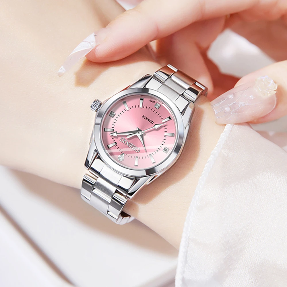 CHENXI Luxury Waterproof Women's Watches Luminous Ladies Watch for Female Quartz Stainless Steel Dress Women Watch