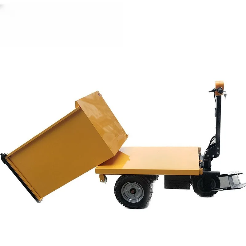 

Electric trolley, fully automatic flat construction site thickened large-capacity tricycle