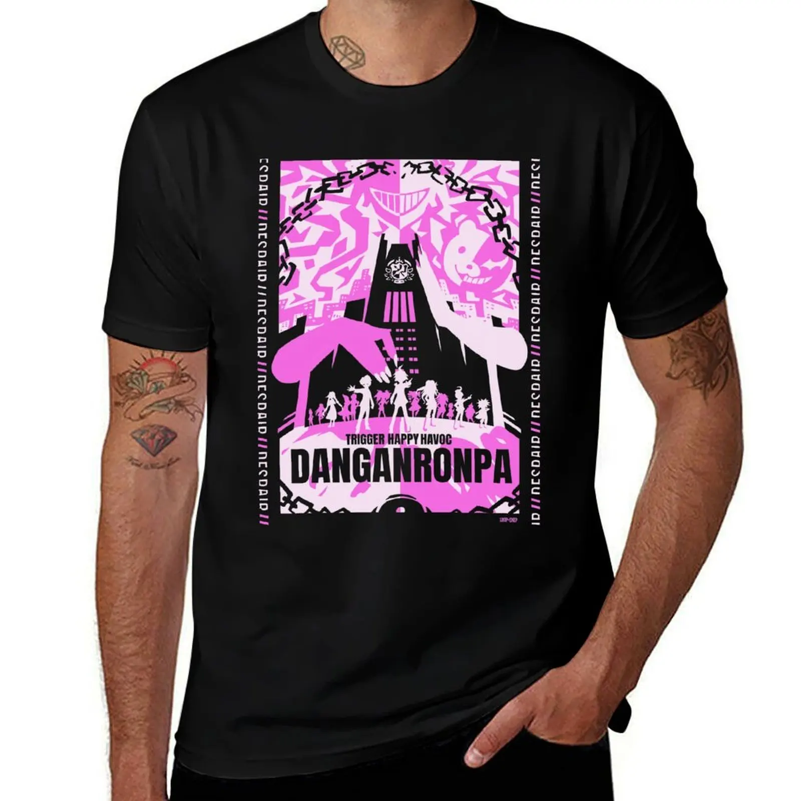 Danganronpa: Trigger Happy Havoc T-Shirt Casual Graphic Print Tee T-Shirt