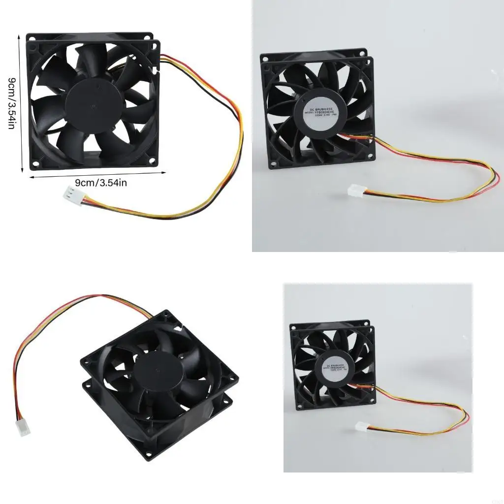 

C90F 24V Fan FFB0924EHE 90x90MM With Overheat Alarm Function Brushless Motor for Continuous Device Cooling Fan