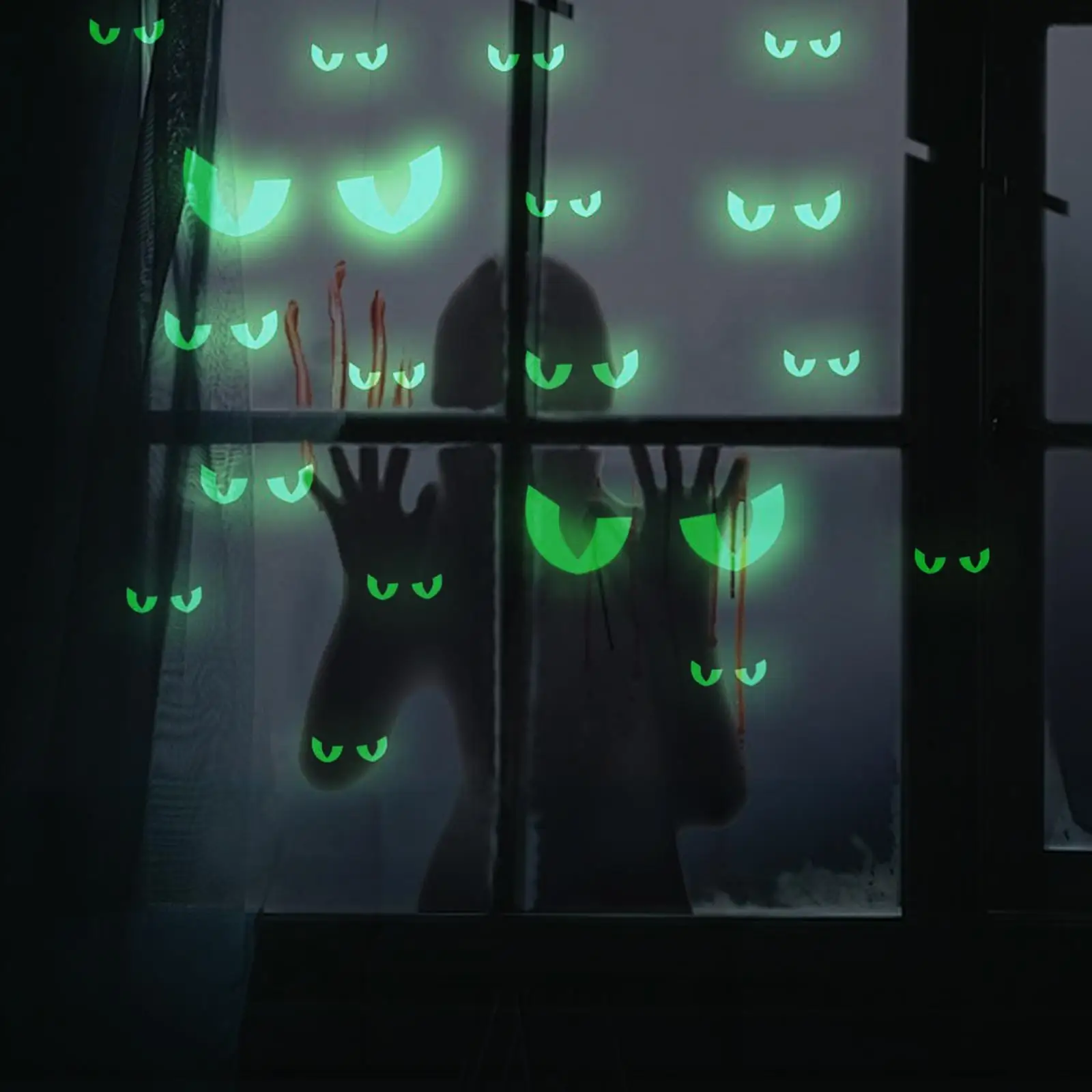 Glow in The Dark Wall Stickers Luminous Stickers Window Clings Peeping Eyes