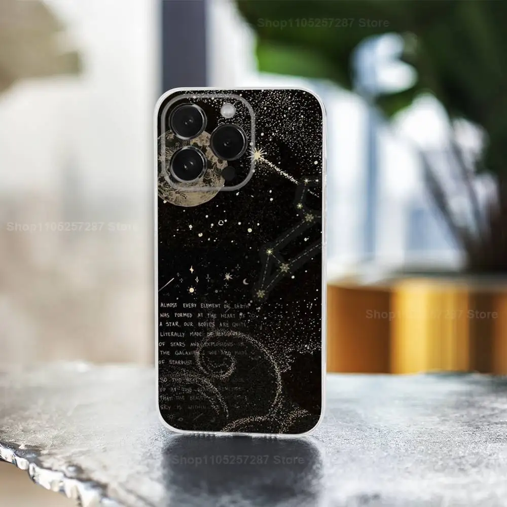 Etui na telefon z motywem dwunastu znaków zodiaku dla iPhone 14, 13, 12, 11, 17, 16, 15, Pro, Max, Plus, X, XS, XR, SE, Mini, przezroczyste, miękkie.