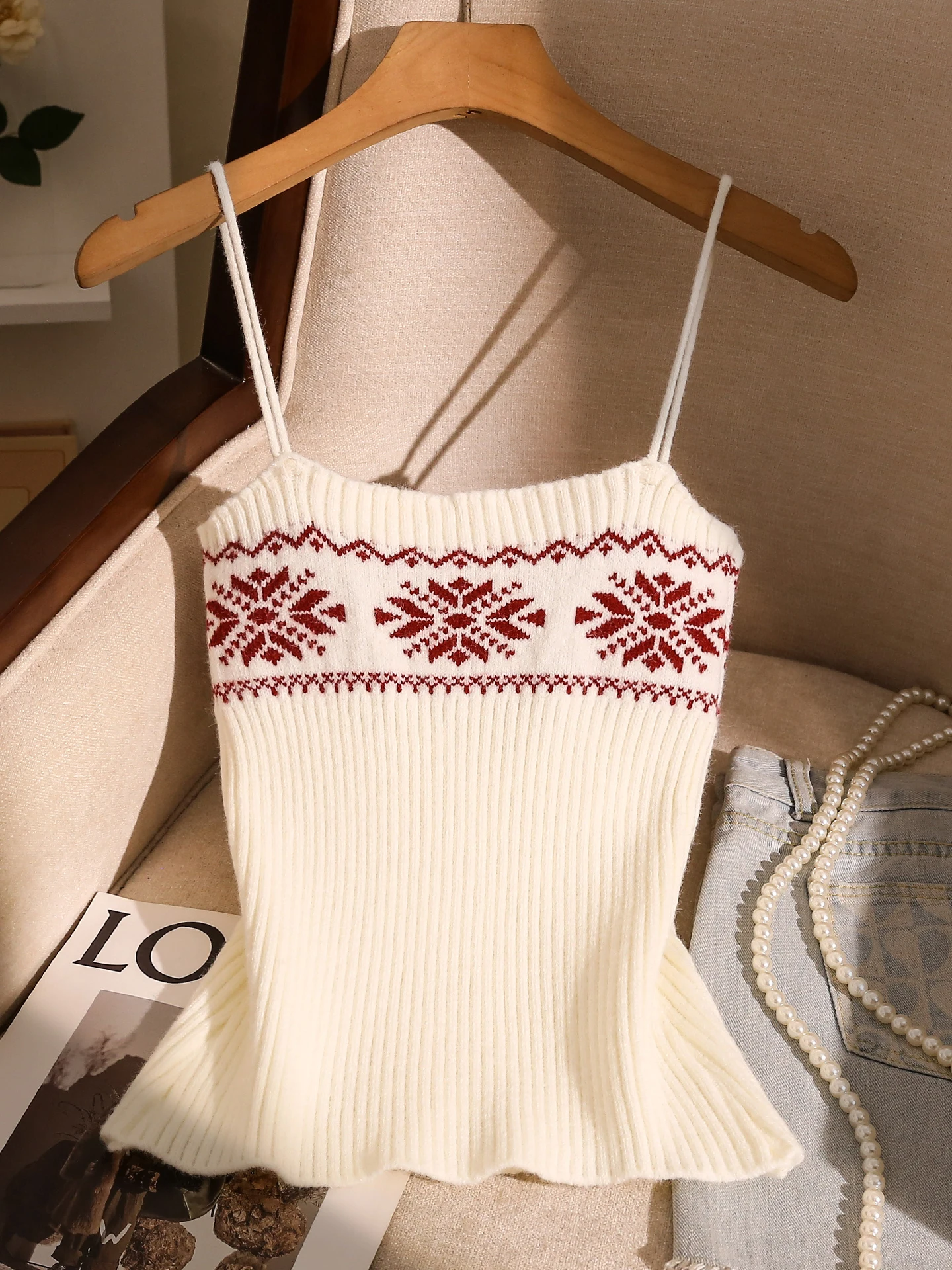 

Весна 2026: Вязаный жилет-топ без рукавов, утепленный, с открытыми плечами, облегающий, из полиэфирного волокна, класса люкс