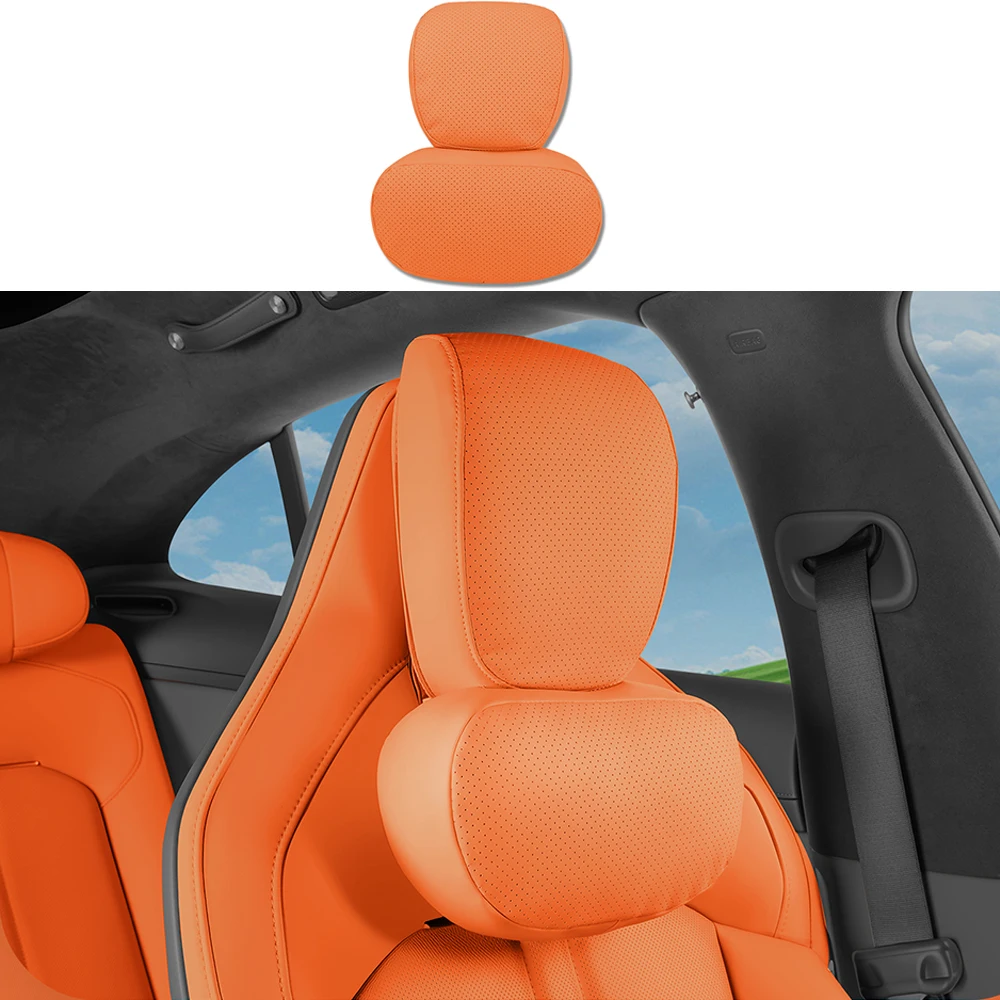 Car Headrest Waist Support Neck Protection Pillow Fit For Xiaomi YU7 2025 2026 Car Seat Pillow Soft Pillow Interior Accessories