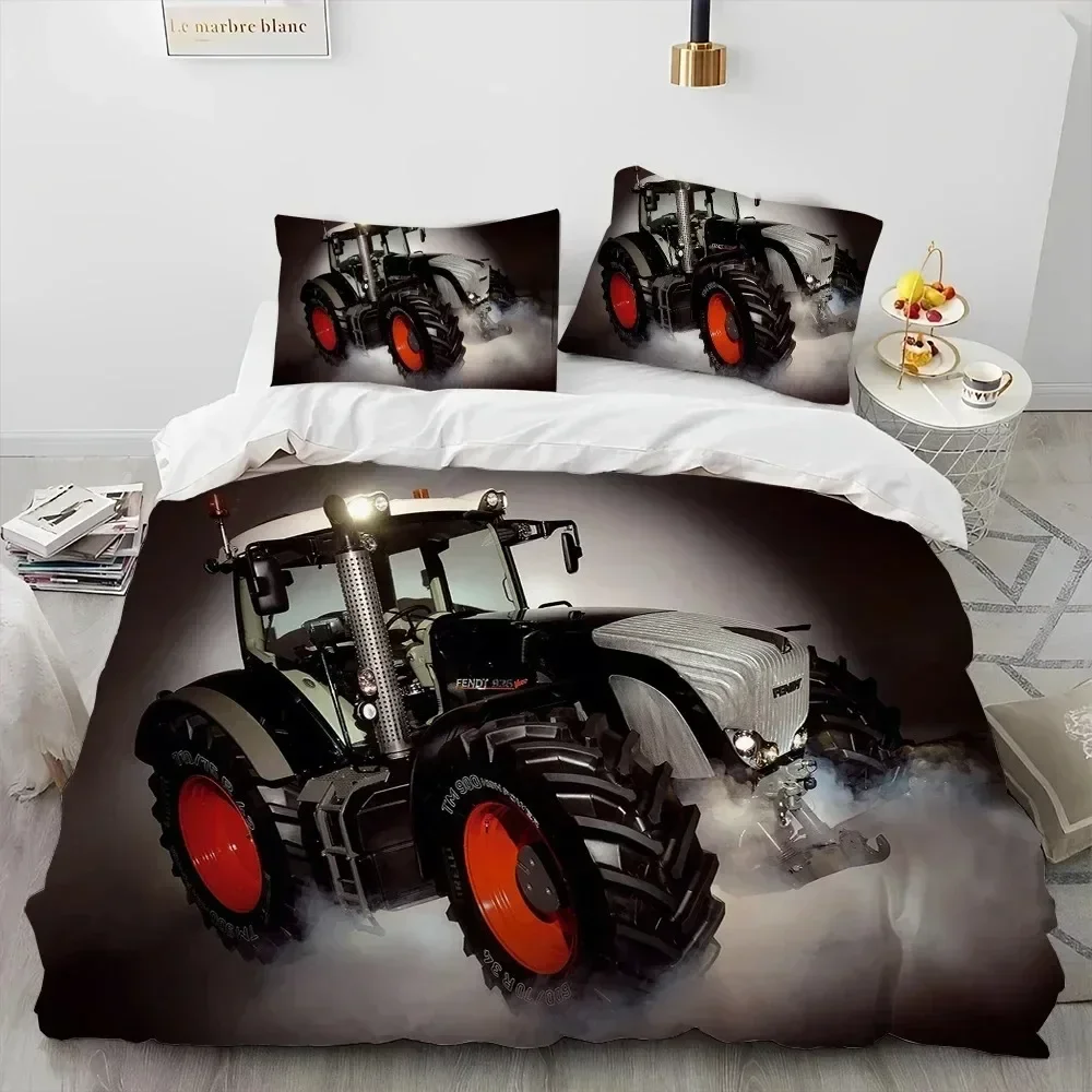 Car Tractor Truck Series Supplies Set Duvet Cover Set Bedding Sets Adults Bed With Pillowcases No Filling Luxury Birthday Gifts