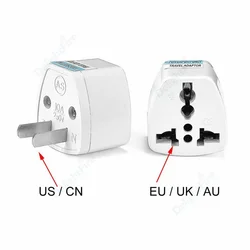 Adaptador de viaje Universal para enchufe de EE. UU., convertidor de carga de energía de Reino Unido a EE. UU., enchufes eléctricos, toma de corriente de CA, toma de pared