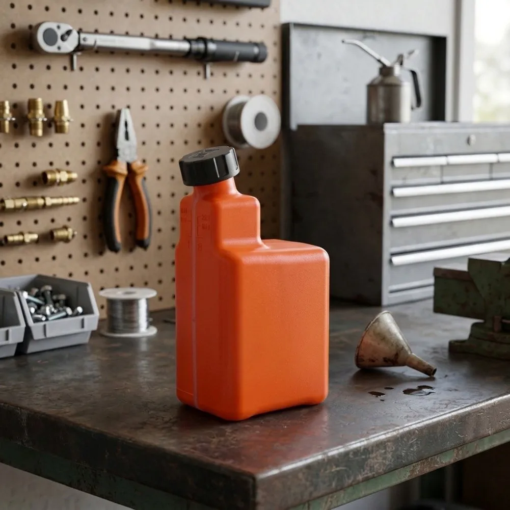 Fuel Blend for Bottle Gas Oil Ratio Bottle Sturdy Construction Visible Ratio Indicators Double Spout Option For Chainsaw Fuel