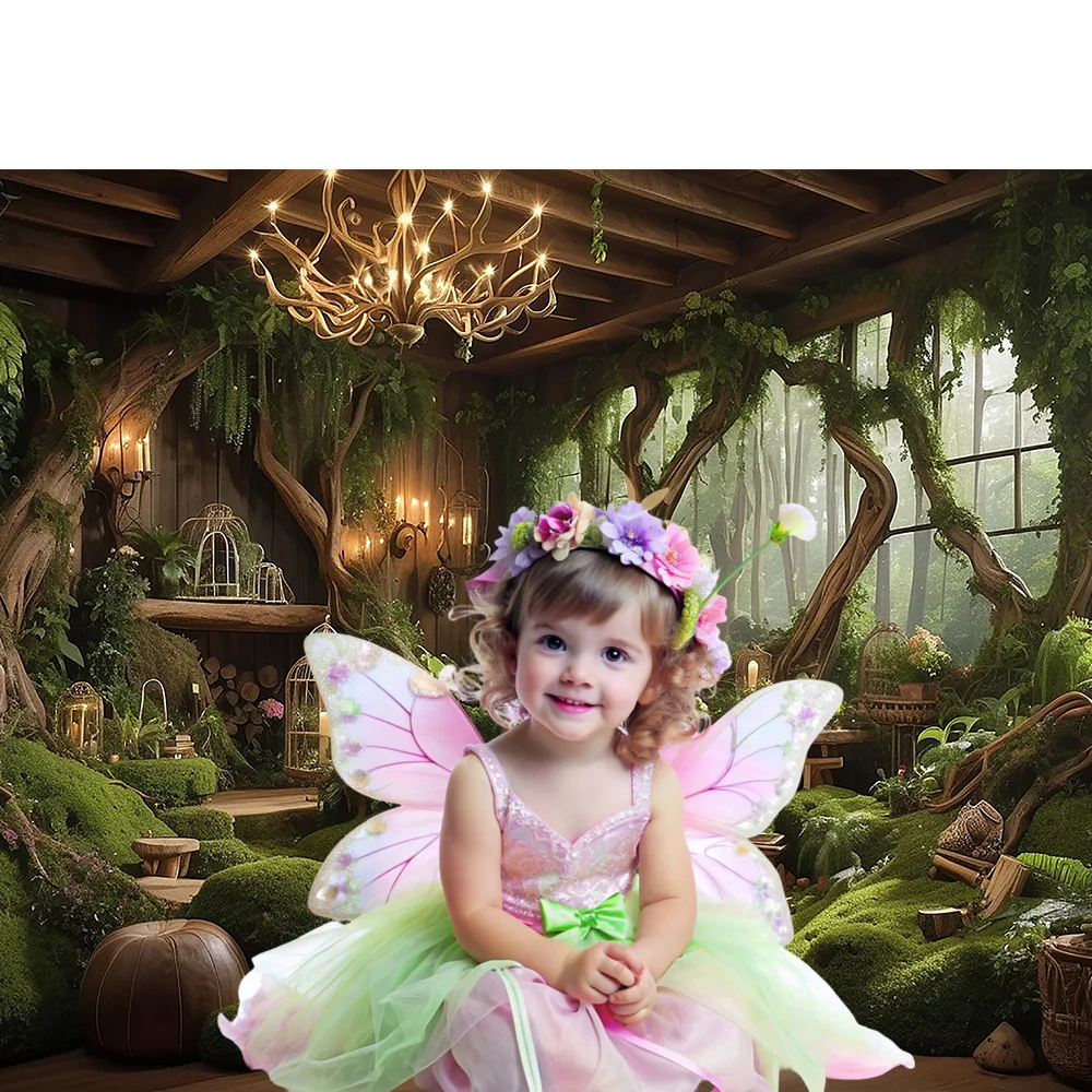 Baby Shower Kids Birthday Party Backdrop Spring Sunshine Green Jungle Forest Photography Background Photo Studio Photophone