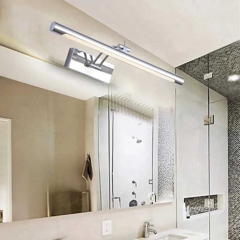 Modern LED Bathroom Wall Lamp Waterproof L40/55/70CM Mirror Picture Sconces Bedroom Cosmetic Decor Wall Lights Fixture AC85-265V