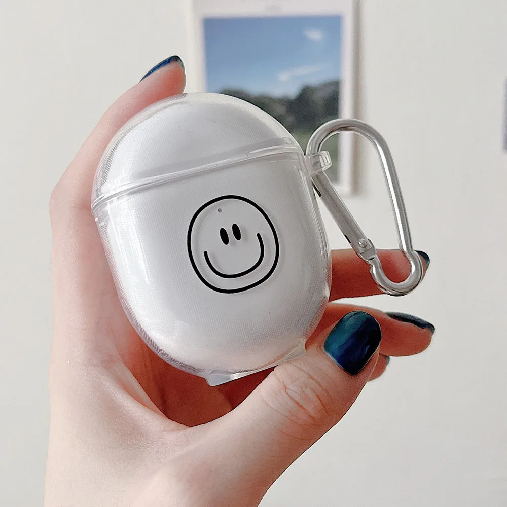 Ốp Tai Nghe Chụp Tai Dành Cho Redmi Nụ 3 4 Pro Trong Suốt Mặt Cười Nụ Cười Trường Hợp Cho Redmi Nụ 3 Lite Sạc hộp Đựng Funda