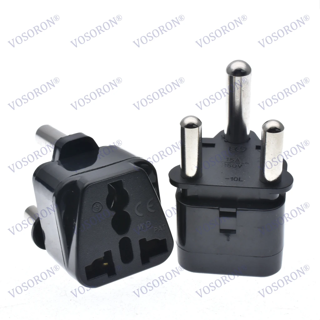 South Africa Plug Converter Type M Travel Adapter US EU AU UK AC250V 15A