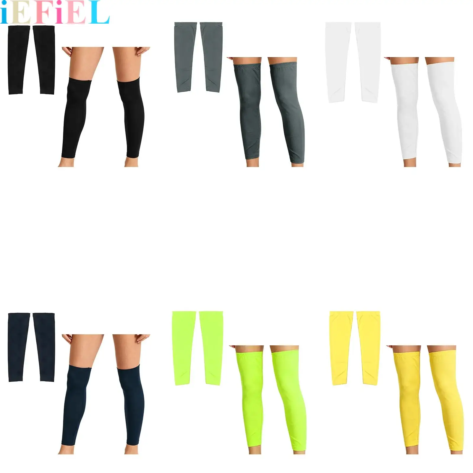 

1 Pair Outdoor Sun Protector Leg Sleeves Thin And Breathable Leg Sleeves for Road Bike Cycling Running Basketball for Men Women