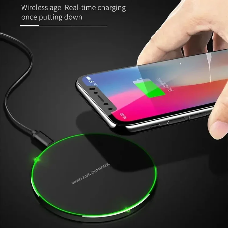 30W Wireless Charger Pad for iPhone 14 13 12 11 Pro Max X Samsung Xiaomi Phone  Chargers Induction Fast Charging Dock Station