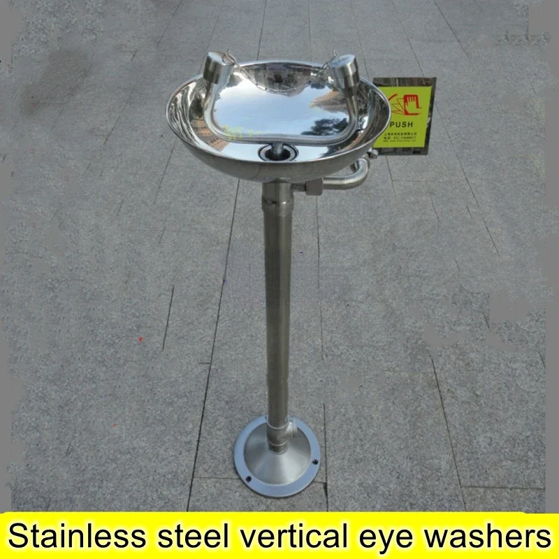 304 stainless steel vertical eyewash eyewash emergency shower