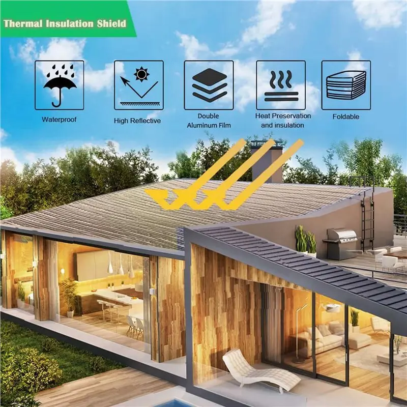 EYFL-2X Double Reflective Insulation Foam, Reflective Window Radiant Barrier Bubble Insulation Roll For Keep Heat