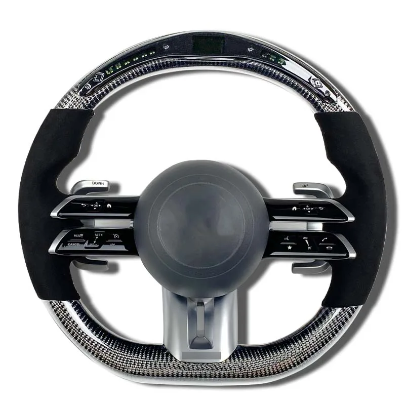 

customized Carbon Fiber Steering Wheel For Benz Mercedes AMG A B C E GLS GLA S C63 W205 W204 W213 PRM Sport Steering Wheel