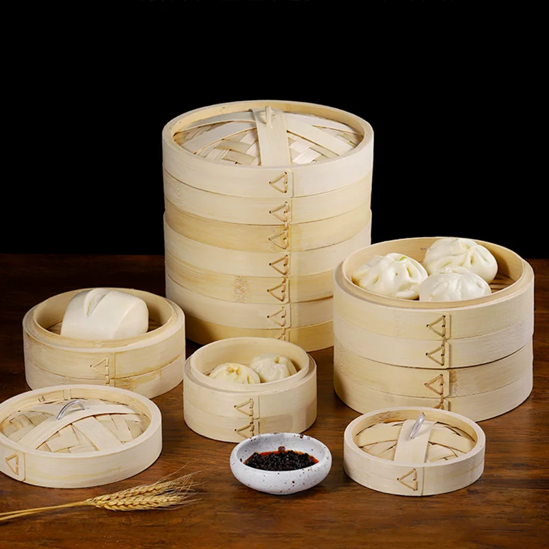 Steamer Bamboo Set - Conjunto de vapor personalizado de bambu
