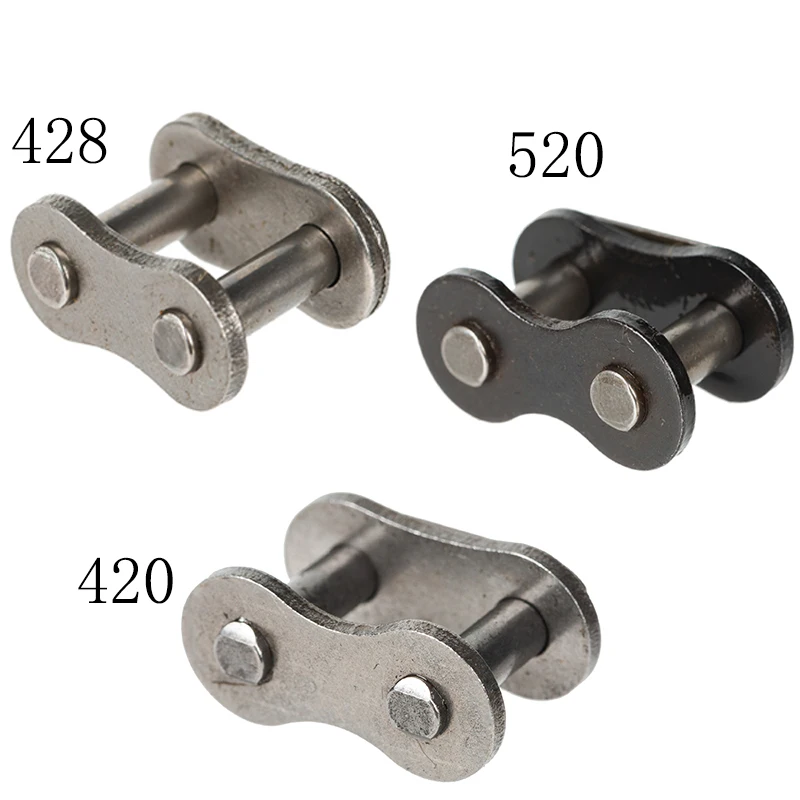 4Pcs 420 428 520 Chain Buckle Ring Link Motorcycle ATV Heavy Chain Connecting Connector Master Joint Link With O-Ring Chain Lock