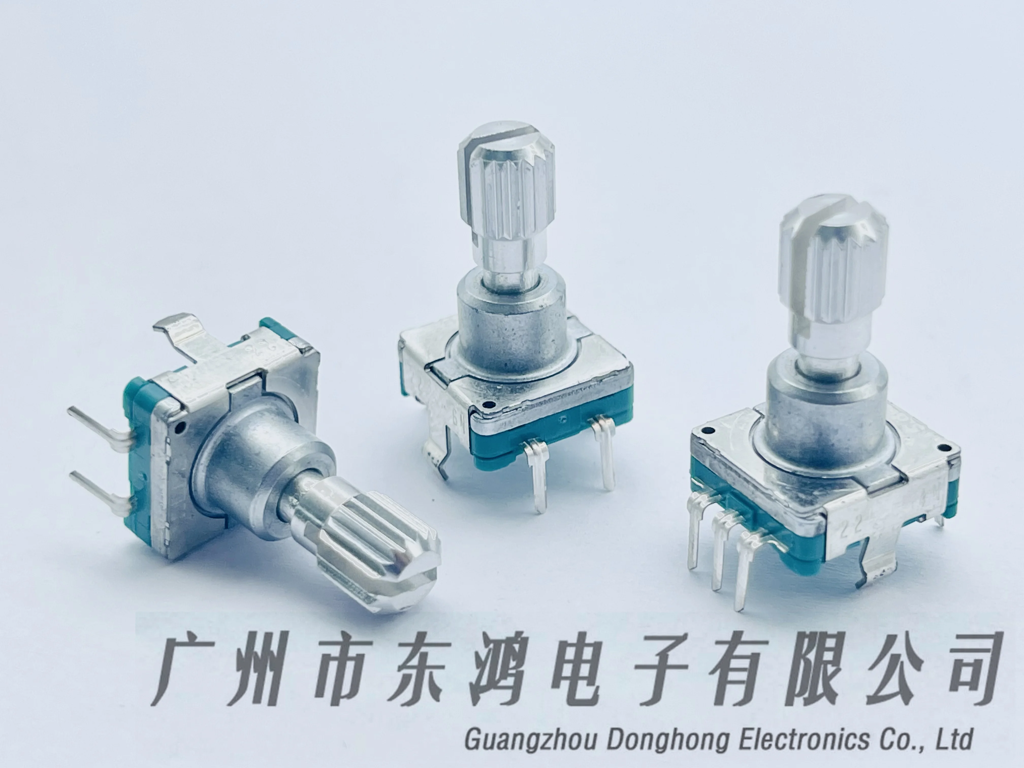 1PCS  EC11 encoder  mixer with switch 30 positioning flower axis 15mm long