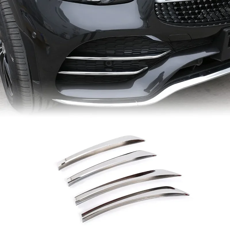 

Для Mercedes Benz GLC Class X253 2020-2022 автомобильные аксессуары передняя противотуманная фара решетка воздухозаборника полоски накладка наклейка