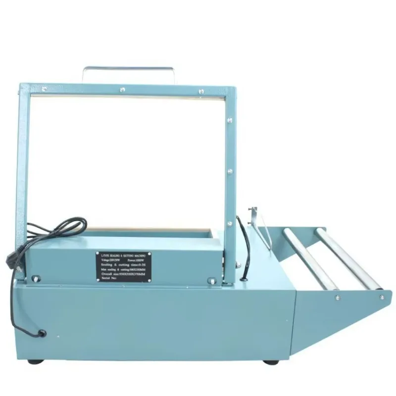 L Bar Shrink Film Sealing Cutting Machine POF Heat Shrink Wrapping Packaging Machine for Carton Gift Box Cosmetic Packaging