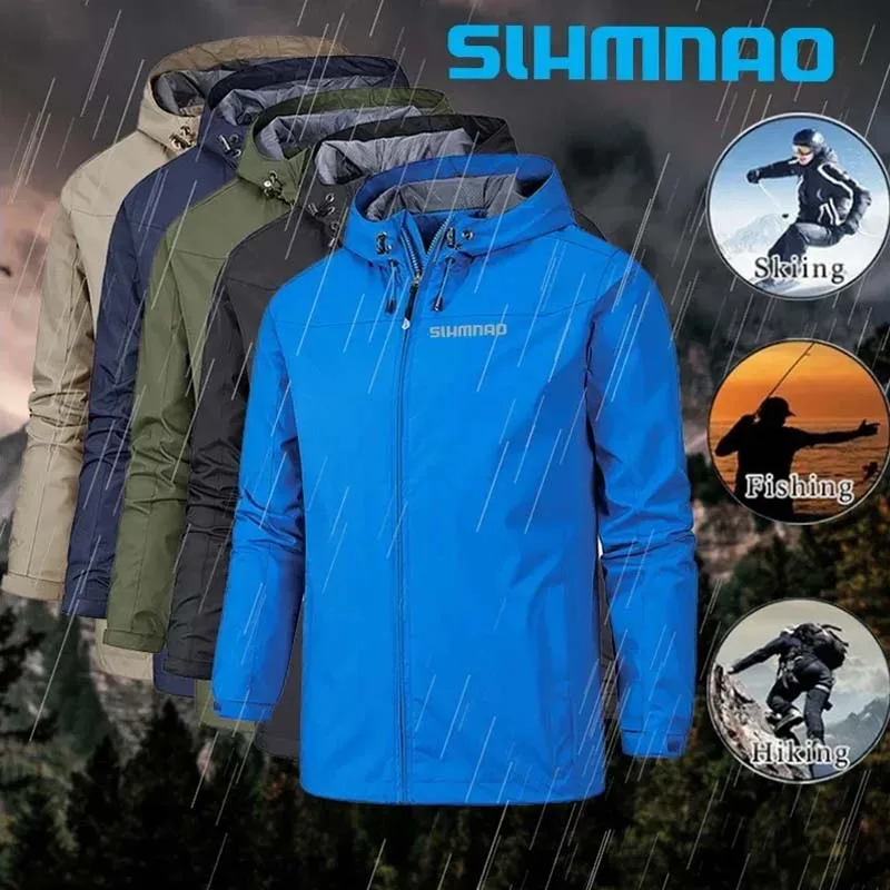 Description Picture 5 of item2024 Spring and Autumn Outdoor Fishing Set Tactical Pants Outdoor Hooded Windproof Waterproof Fishing Suit Mountaineering Jacket