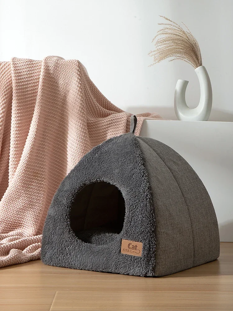 cat litter winter warm closed puppy autumn and winter cat house pet supplies