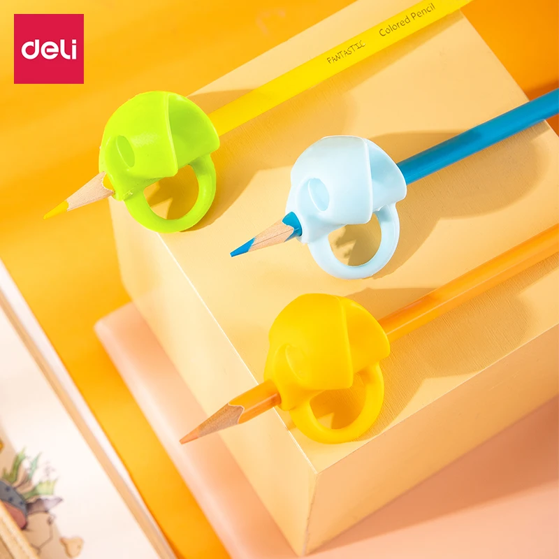 

Children's Writing Posture Pen Holder Soft Silicone Pencil Holder for Kids Learning Aid Grip Posture Correction Stationery Gift