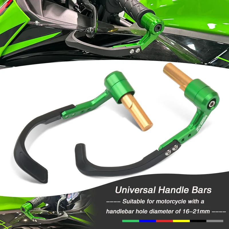 

Motorcycle CNC 7/8" 22mm Handlebar Grips Guard Brake Clutch Levers Guard Protector Fit For ZX-25R ZX25R ZX 25R