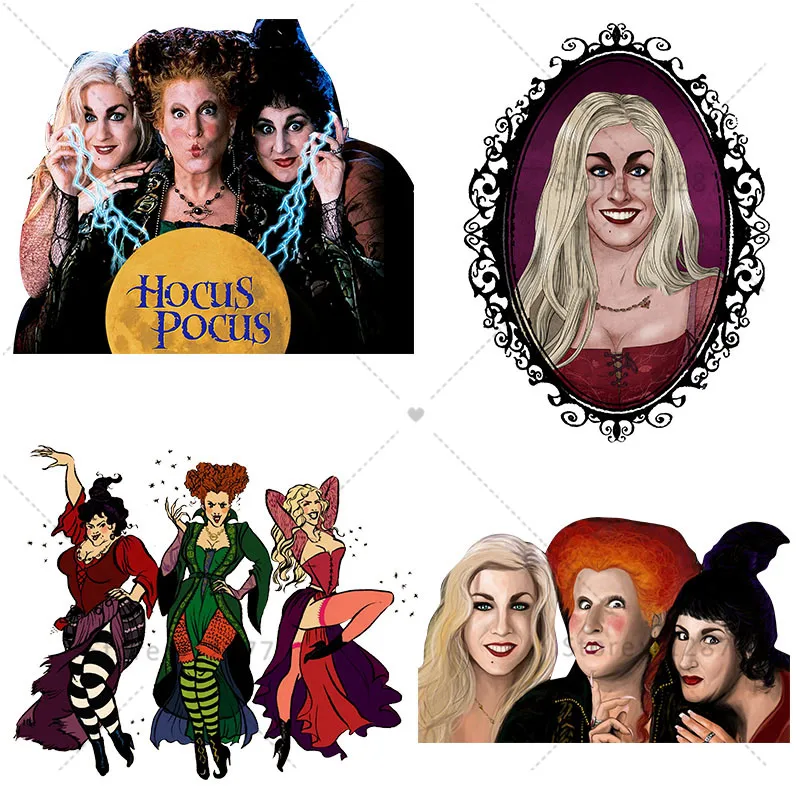 Digital Print Transfer Film Witch Women Horror Halloween Holidays Sanderson Sisters Ugly Funny DIY DTF heat Transfers handmade