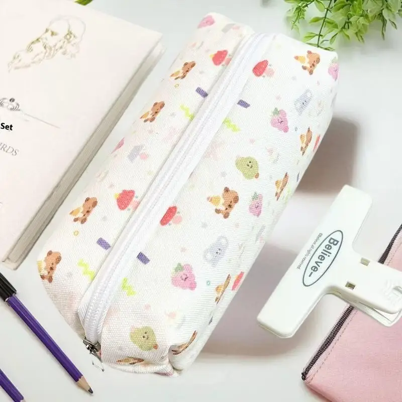 حقيبة أقلام كابيبالا كبيرة الحجم، قطعة واحدة من حافظة أقلام محمولة، حقيبة مستحضرات تجميل مثالية للمكتب والمدرسة والفتيات المراهقات #2