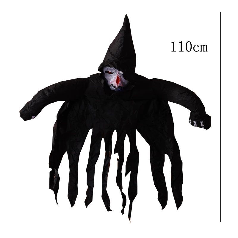 Inflatable Halloween Decorations Clearance Roating Head Bat Ghost Inflatable Toy Outdoor Yard Decor for Halloween Holiday Party