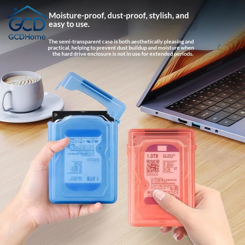 Shockproof Plastic 3.5inch And 2.5 Inch IDE SATA External HDD SSD Protective Case 3.5' 2.5