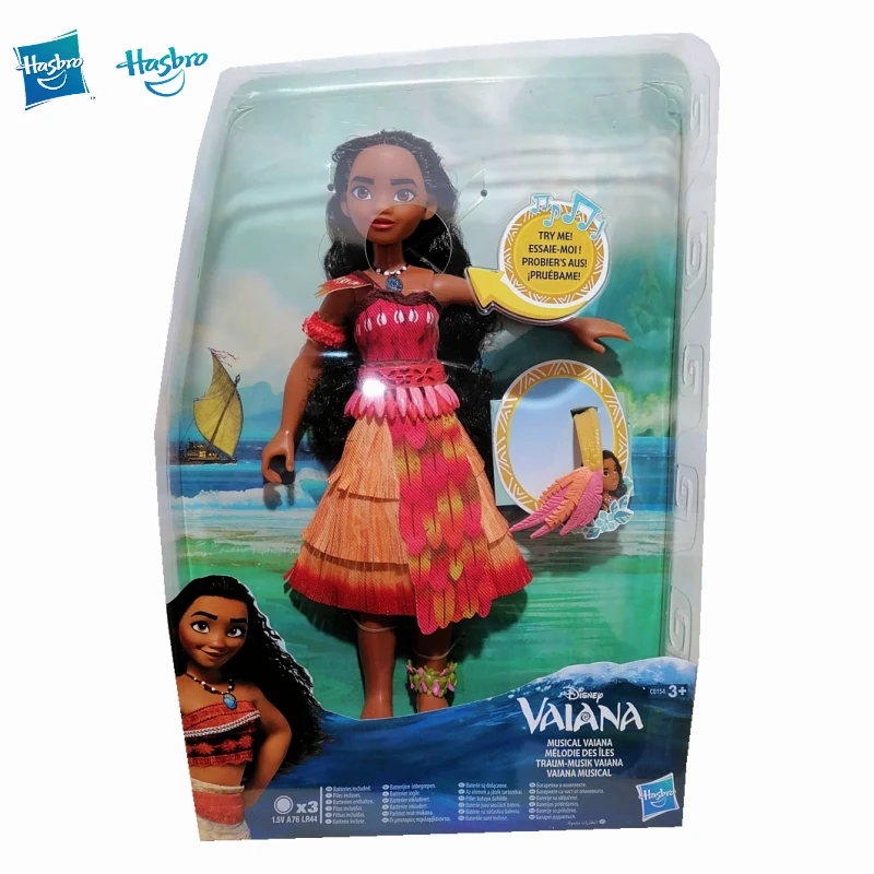 Hasbro Original Princess Moana Action Figure Movable Joints Doll Play House Toy Singing Doll Decoration Model Toys Kids Gifts