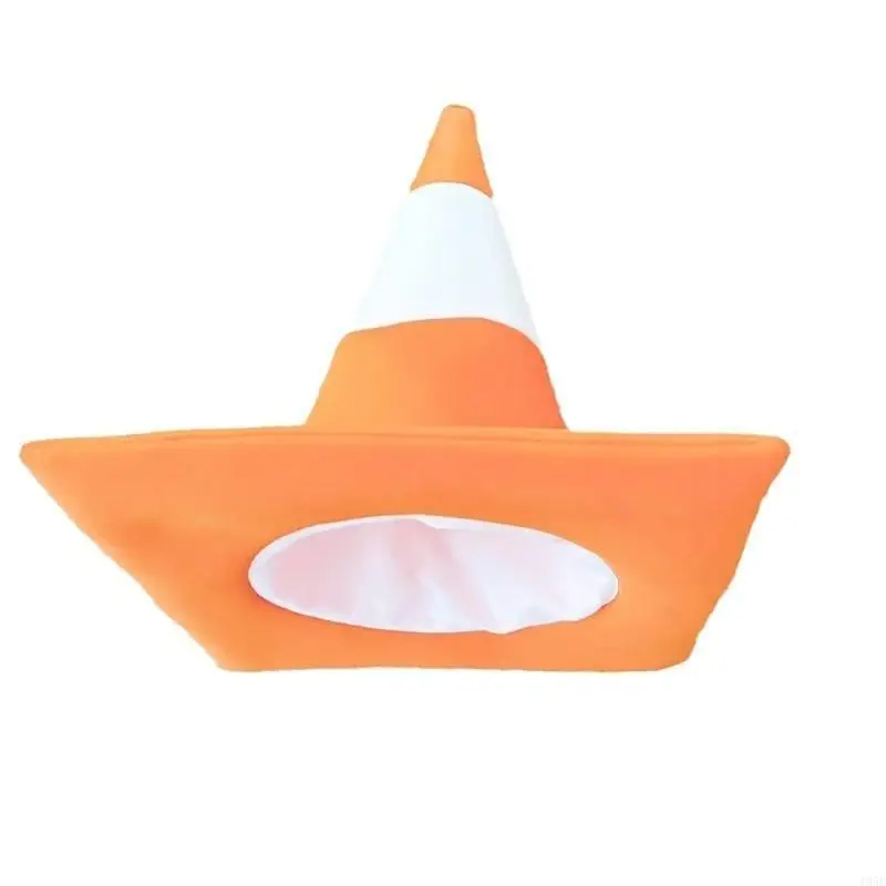 Couvre-chef cône circulation nouveauté 195E, chapeau pour adultes, chapeau routier pour garçons filles, joli