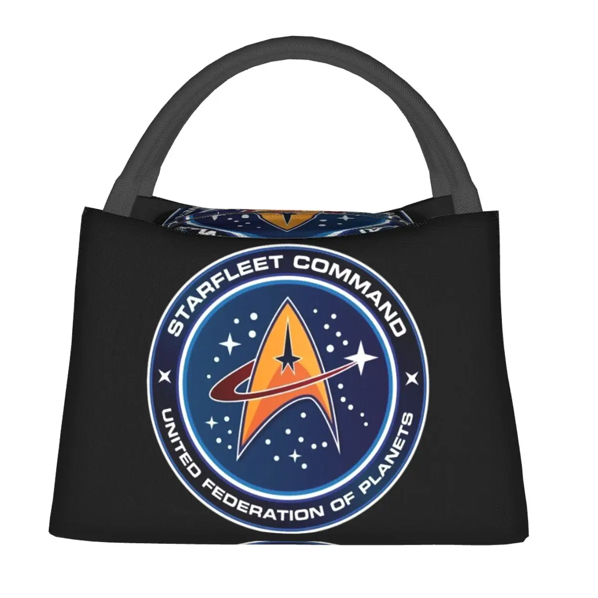 Star Treks Science Fiction TV Series Insulated Lunch Bag for Women Children Portable Food Boxes Thermal Lunch Box Tote